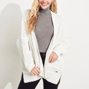 HOLLISTER textured slouchy cardigan sweater